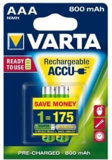 Varta Rechargeable Accu AAA Ready2Use NiMH 800 mAH Micro (56703101402)