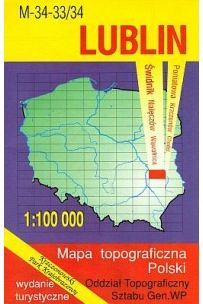 mapa polski lublin i okolice WzKart: LUBLIN 1:100 000 mapa topograficzna Polski wydanie 