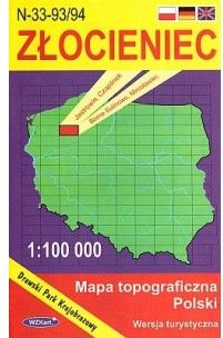 zlocieniec mapa polski WzKart: zŁOCIENIEC 1:100 000 mapa topograficzna Polski wydanie 