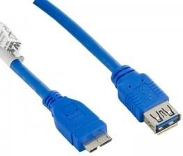 4World Kabel USB 3.0 AF- Micro BM 1.0m niebieski (8969)