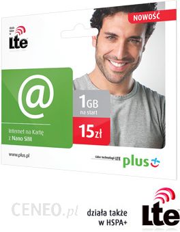 Plus Internet LTE na kartę 15 zł iPlus - Opinie i ceny na Ceneo.pl