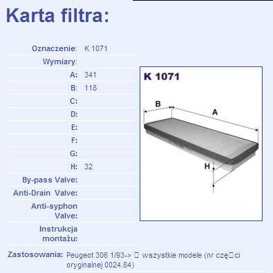 Filtron K 1071