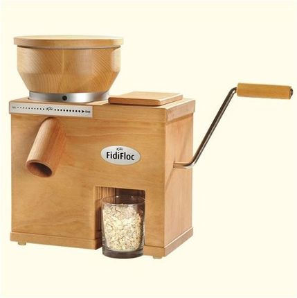 Domowy młynek dwufunkcyjny do mielenia zboża na mąkę i płatki zbożowe FidiFloc 21