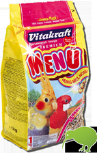 Zdjęcie Vitakraft Menu Vital Karma Papugi Średnie 1kg - Zielonka