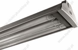 Beghelli Oprawa Acciaio 2X36W G13 1254X170X88 Fluo T8 Trimax Szara