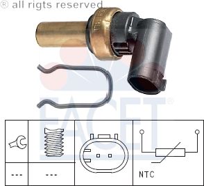 czujnik temperatury płynu chłodzącego FACET 7.3300