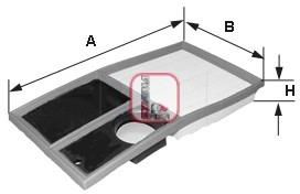 Filtr powietrza SOFIMA S 3342 A