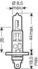 Żarówka, reflektor dalekosiężny OSRAM 64150CBI