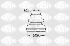 Zestaw osłon, półoż napędowa SASIC 2873813