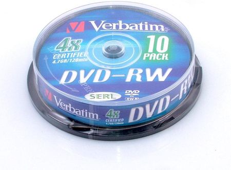 DVD-RW Verbatim 4.7GB 4xSpeed (Cake 10szt)