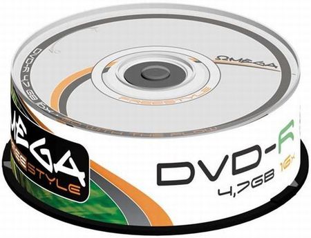PLYTA DVD-R OMEGA FS 4.7GB 16X CAKE 25 (OMDF1625-)