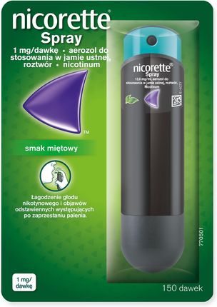 Nicorette Spray Aerozol do stosowania w jamie ustnej 1mg/dawkę 13,2 ml