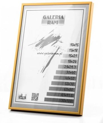 Galeria Ram Rama aluminiowa - złota 50x60