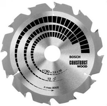 Bosch Piła tarczowa Construct Wood 160x2.6x20-16mm z12 FWF 2608640630