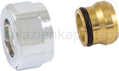 Zdjęcie Schlosser Złączka zaciskowa do rury z miedzi GW M22x1,5 x 15mm chrom (602500004) - Bieruń