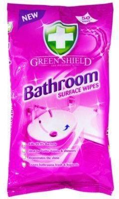 Green Shield Bathroom 50Szt-Green Shield Chusteczki Do Łazienki