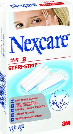 3M Nexcare Steri-Strips plastry do zamykania ran 8 sztuk