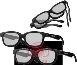 Toshiba FPT-Multi-Set Glasses 2x Adults/2x Children (PX1821E-1TVA)