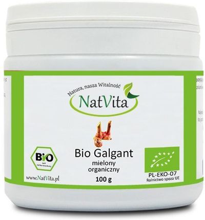 NatVita galgant (gałgant) mielony BIO 100g