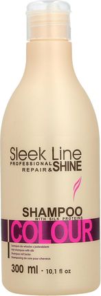 STAPIz Sleek Line Colour Shampoo Szampon z jedwabiem Colour włosy farbowane 300ml