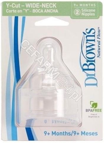 Dr Browns Smoczek Do Butelek Z Szeroką Szyjką Poziom Y (9M+) Dr Browns Smoczek Standard Poziom Y Ceny i opinie Ceneo.pl