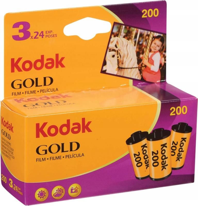 Kodak Gold 200 1x3 135/24 (6033971) - Ceny i opinie na Ceneo.pl