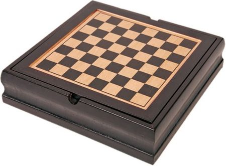 PROMOTION TOPS zestaw gier, Szachy, Trik-trak, Domino, karty i kości zapakowane w eleganckie drewniane pudełko (501030)