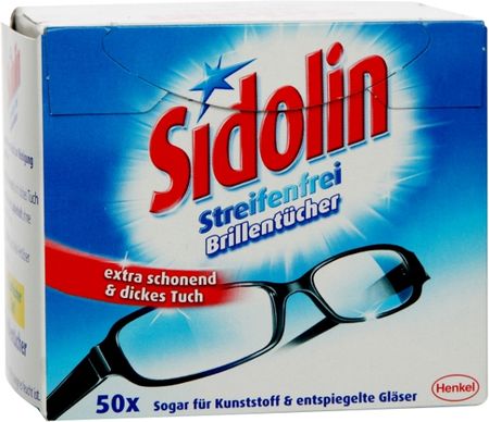 SIDOLIN Chusteczki do czyszczenia okularów 50 szt