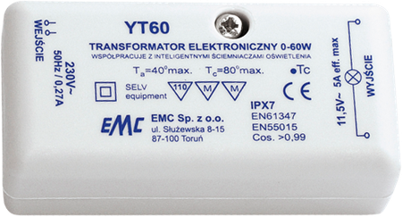 Govena Yt 0-60W Trans. Elektroniczny TEG-YT-60TE-EMC