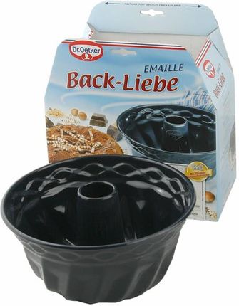 Dr. Oetker Forma do babki z tuleją 22 cm emalia Back-Liebe Emaille 2369