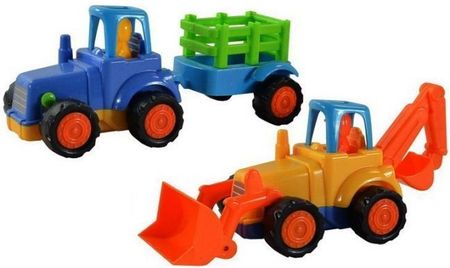 Smily Play Traktor z przyczepą/Traktor Koparka Mini Anek