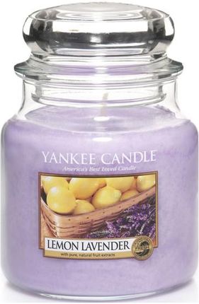 Yankee Candle Świeca Lemon Lavender- Średni Słoik