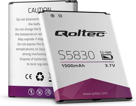 Qoltec Bateria do smartfona Samsung Galaxy Ace S5830 S5838, 1200mAh (7711.S5830)