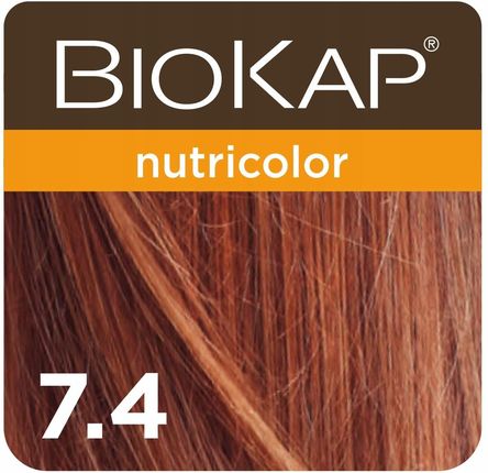 Biokap Nutricolor Farba Koloryzująca Do Włosów Kolor 7.4 Kasztanowy Blond 140ml