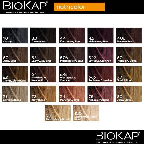 Biokap Nutricolor Farba Koloryzująca Do Włosów Kolor 5.3 Jasny Złoty Brąz 140ml