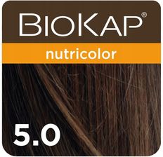 jakie Farby i szampony koloryzujące wybrać - Biokap Nutricolor Farba Koloryzująca Do Włosów Kolor 5.0 Jasny Brąz 140ml