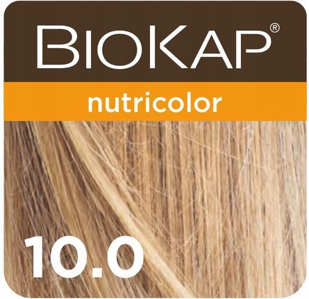 Biokap Nutricolor Farba Koloryzująca Do Włosów 10.0 Złoty Bardzo Jasny Blond 140ml