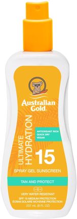 Australian Gold Sunscreen Spray Gel Spf15 Spray Do Opalania 237 ml
