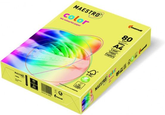Mondi Papier Ksero Kolorowy Maestro Color A4, 160G, Cytrynowy - Ceny i ...