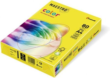 Mondi Papier Ksero Kolorowy Maestro Color A4, 160G, Kanarkowy