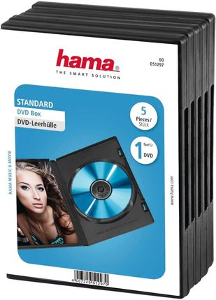 Hama Pudełko DVD 5szt czarny (51297)