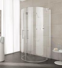 Kabina prysznicowa Kermi Pasa 90/185 srebrny błyszczący szkło przezroczyste PXz2009018VPK - zdjęcie 1