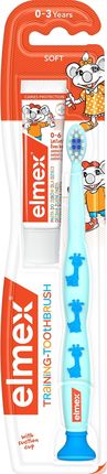 elmex Kids szczoteczka do zębów dla dzieci 0-3 lat miękka 1 szt. niebieska
