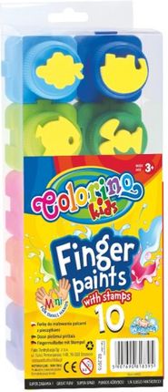 Patio Farby do malowania palcami Colorino Kids 10 kolorów