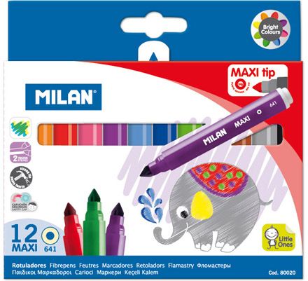 Milan Flamstry MILAN MAXI 12 kolorów ze stożkową końcówką