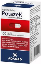 Zdjęcie Potazek Chlorek Potasu 100kaps. - Zamość