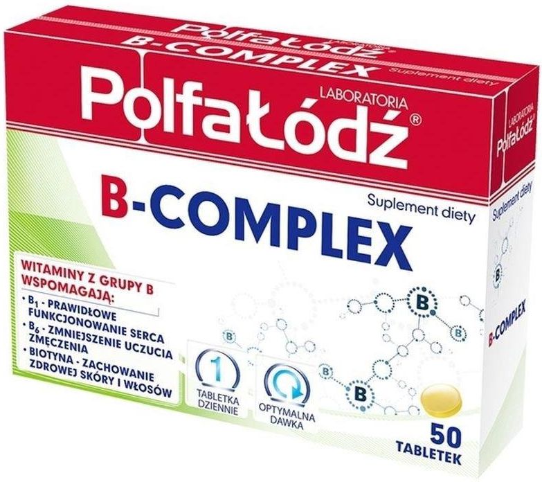 Polfa-Łódź WITAMINA B-COMPLEX Tabletki Na Niedobór Witamin Z Grupy B ...