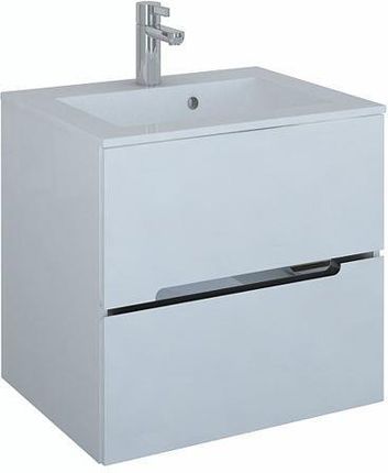Oristo Silver szafka wisząca pod umywalkę dolomitową Silver 60 kolor: biały połysk (OR33-SD-60-1)