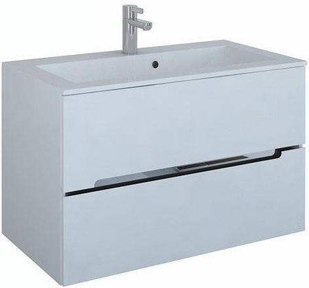 Oristo Silver szafka wisząca pod umywalkę dolomitową Silver 90 kolor: biały połysk (OR33-SD-90-1)