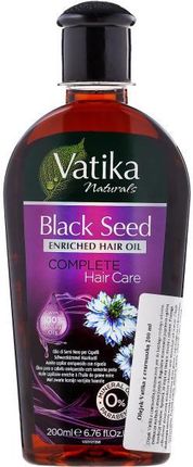 Dabur Vatika Naturals Black Seed Enriched Hair Oil Olejek Do Włosów Z Czarnuszką 200 ml